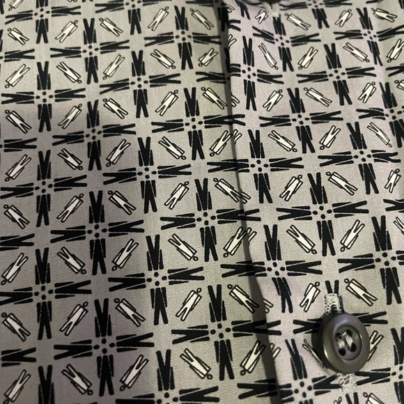 Prada Mens Camicia Cotton Shirt Sz 16.5/L - Picture 12 of 12